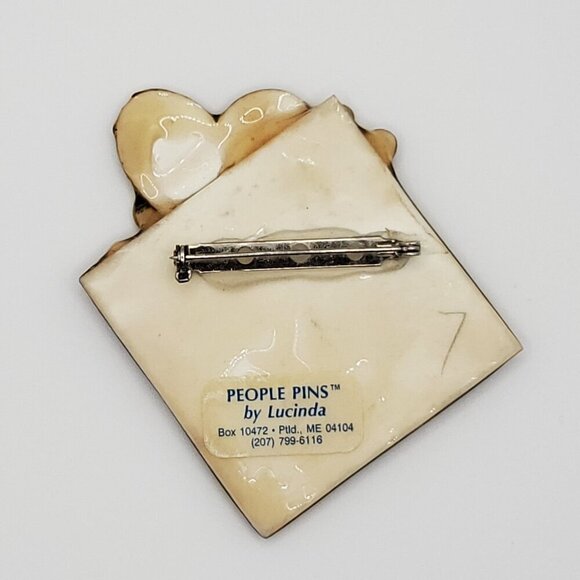 Lucinda People Pin Adults Children Diversity Hearts Green Black Orange Glitter - Picture 2 of 2